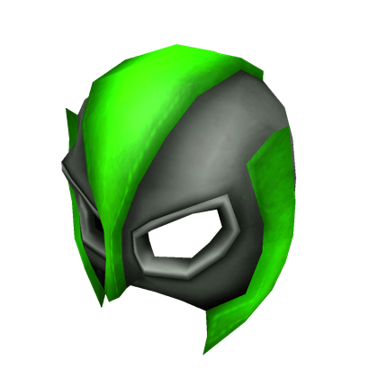 Green Mask Logo - Black and green mask