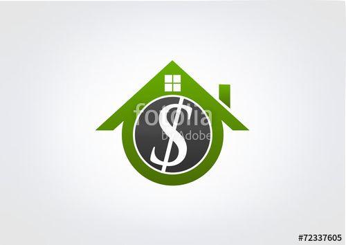 Dollar Bank Logo - House dollar bank Business Logo Investment icon Money Abstract