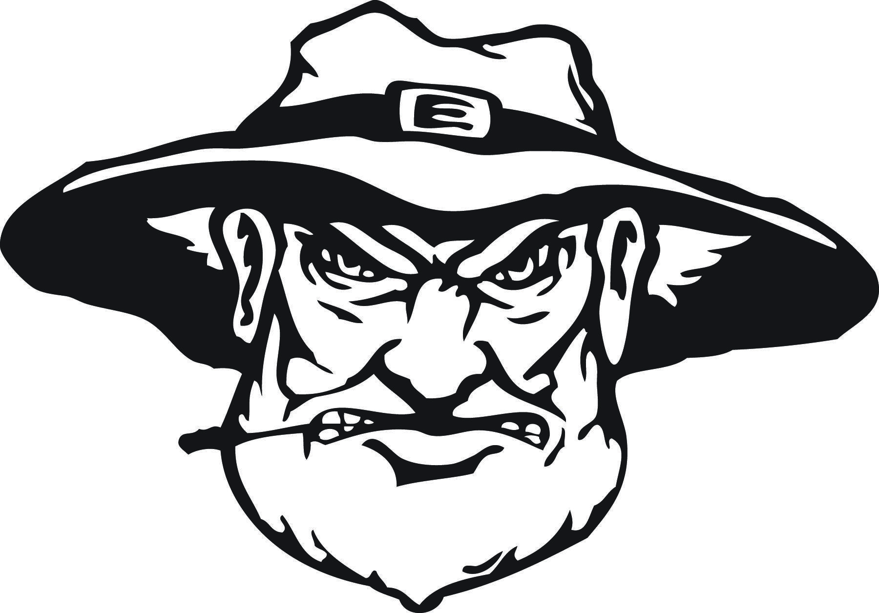 Black and White College Logo - Eastern Oklahoma State College | Official College Logos & Color ...