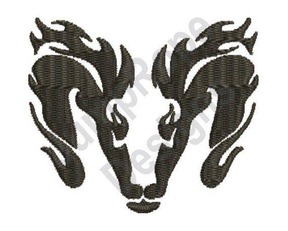 Ram Head Logo - Ram Head Logo Machine Embroidery Design | Etsy