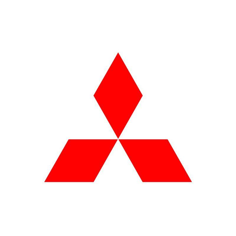 3 Red Triangles Logo - Mitsubishi