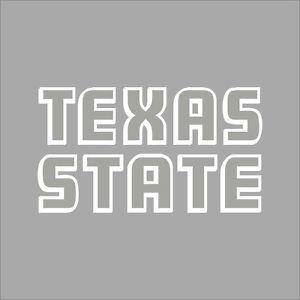 Black and White College Logo - Texas State San Marcos #3 Bobcats College Logo 1C Vinyl Decal ...