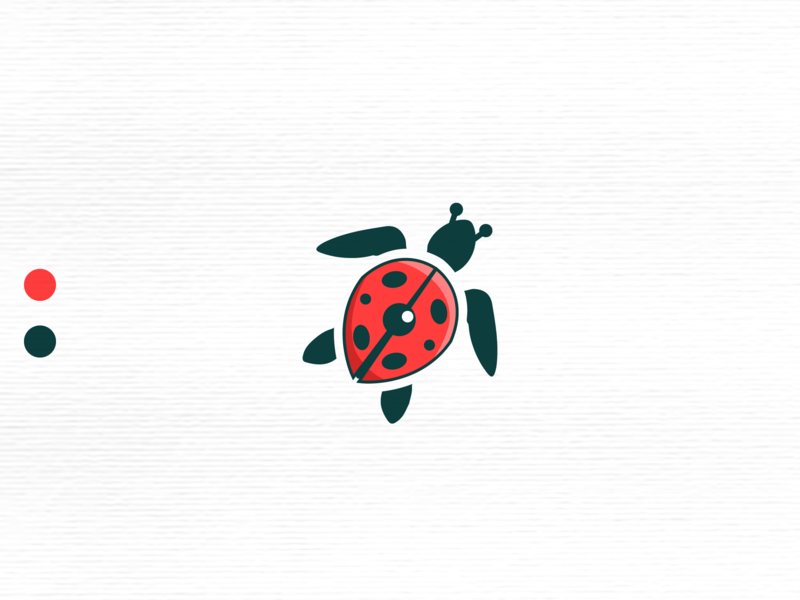 Cute Turtle Logo - Lady turtle