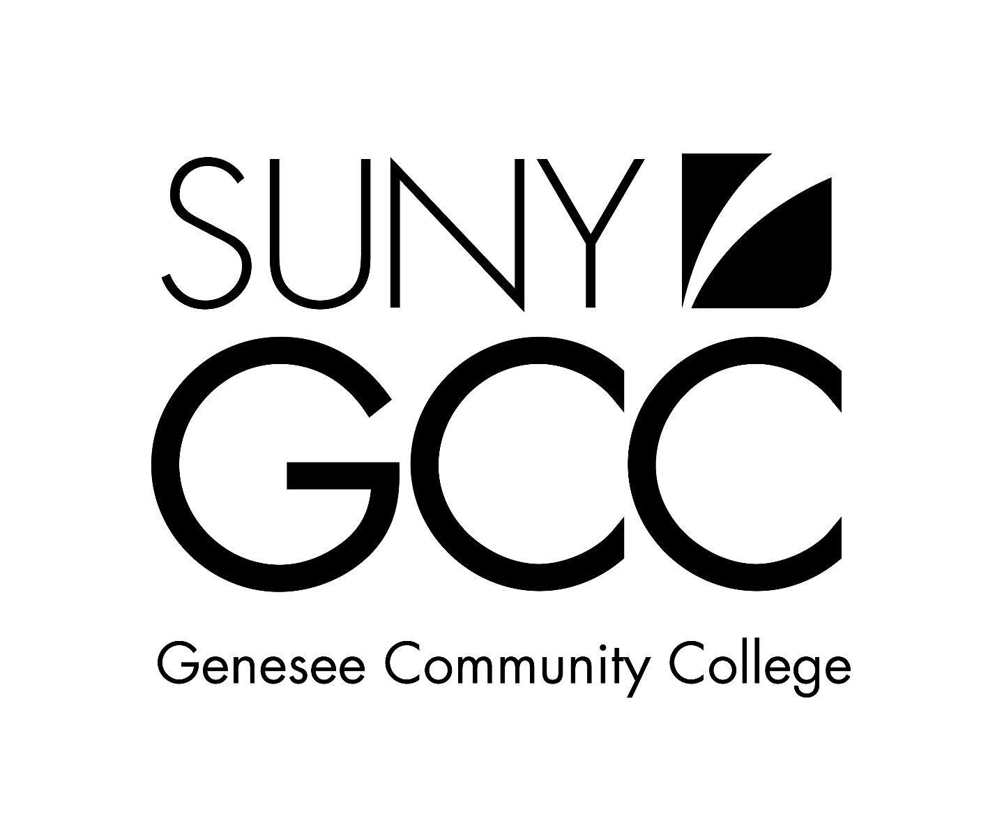 Black and White College Logo - GCC Branding Standards & Logos | SUNY Genesee Community College