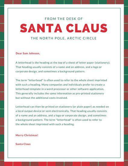 Red and Green Letter A Logo - Red and Green Checkered Letter from Santa - Templates by Canva