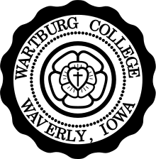 Black and White College Logo - Wartburg College