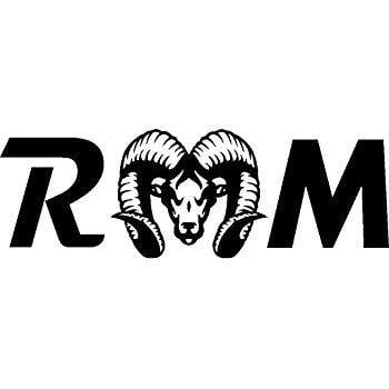Ram Head Logo - Amazon.com: USTORE Vinyl Sticker Decal Dodge Ram with Tribal ram ...