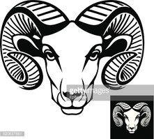Ram Head Logo - RAM Head Logo OR Icon stock vectors - Clipart.me