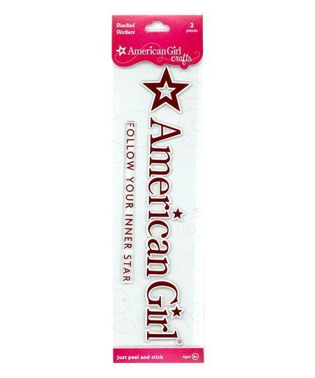 American Girl Logo - American Girl Crafts American Girl Logo Stacked Sticker - Set of ...