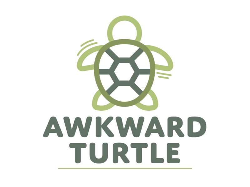 Cute Turtle Logo - AwkwardTurtle Logo by Evi van der Linden