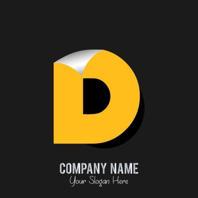 D- Logo - d logo with dark Template for Free Download on Pngtree