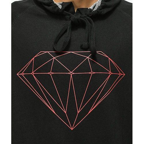 Black and Red Diamond Logo - Diamond Supply Co. Brilliant Black & Red Hoodie Diamond logo