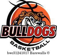 Bulldog Basketball Logo - Art Print of Bulldogs basketball | Barewalls Posters & Prints ...