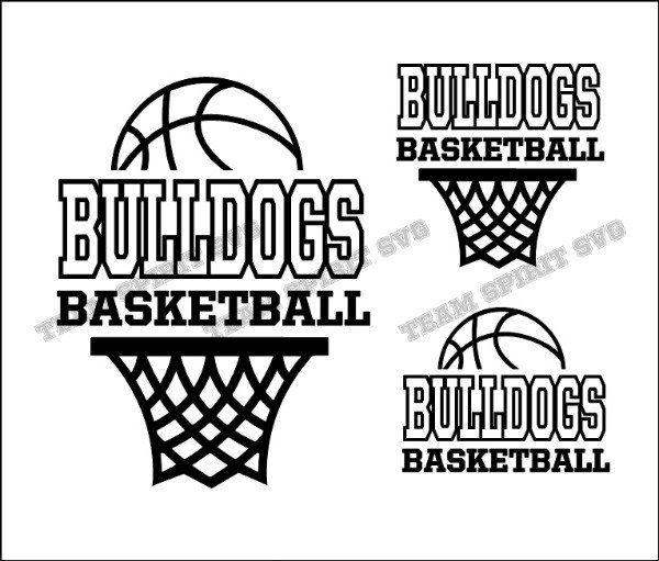 Bulldog Basketball Logo - Bulldogs Basketball Net Download Files SVG DXF EPS | Etsy