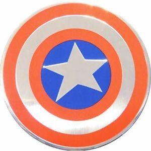 Captain America Shield Logo - CAPTAIN AMERICA - SHIELD LOGO - METAL STICKER 4.75 x 4.75 - BRAND ...