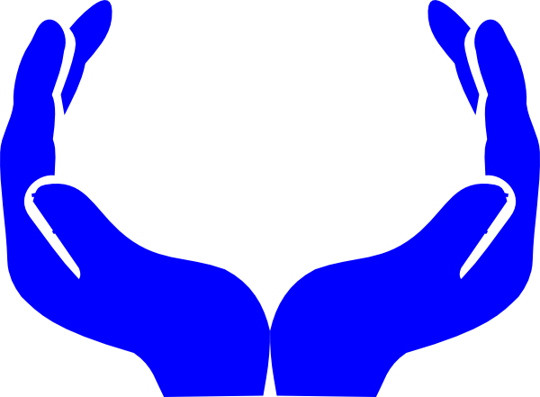 Two Blue Hands Logo - Blue Hands Clip Art at Clker.com - vector clip art online, royalty ...