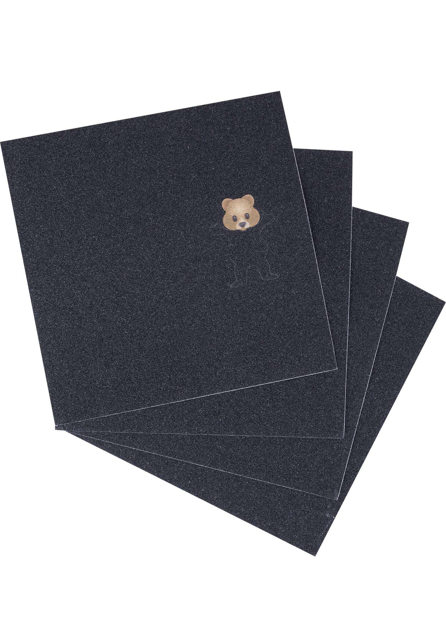 Red and Black Grizzly Griptape Bear Logo - Pudwill Bear Squares Grizzly Griptape | Titus