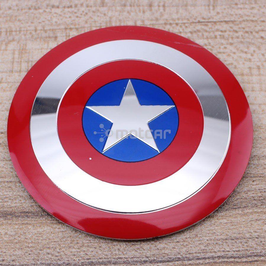 Captain America Shield Logo - Car Steering Captain America Shield Logo Wheel Center Hub Cap Emblem
