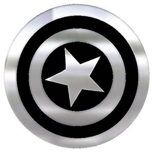 Captain America Shield Logo - Captain America Shield Chrome Colored Decal - CHR41524