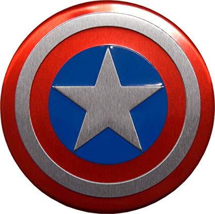 Captain America Shield Logo - Captain America Marvel Comics Superhero Shield Emblems Real Aluminum ...