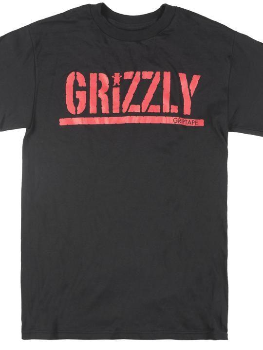 Red and Black Grizzly Griptape Bear Logo - GRIZZLY GRIPTAPE