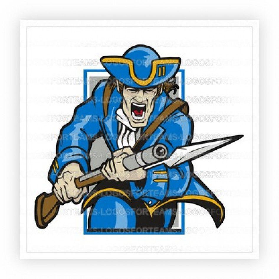 Patriot Mascot Logo - Mascot Logo Part of Patriots Mascot Color Graphic Bayonet