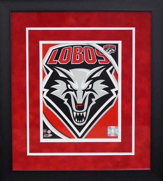 Lobos Sports Logo - New Mexico Lobos Logo 8x10 Framed Photograph