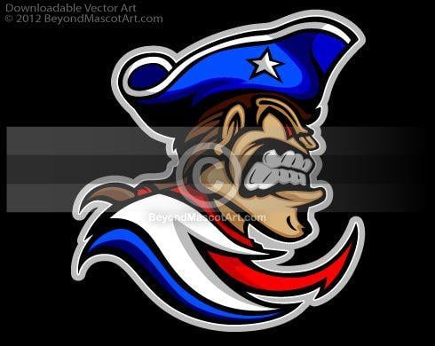 Patriot Mascot Logo - Patriot Head Clipart