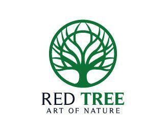 Red Tree Circle Logo - Red Tree Logo Designed