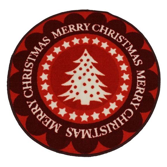 Red Tree Circle Logo - Christmas Machine Washable Tree Mat - Red Tree 80cm | JVL - Homeware ...