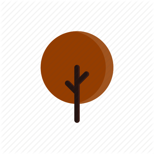 Red Tree Circle Logo - Autumn, branches, circle, red, tree icon