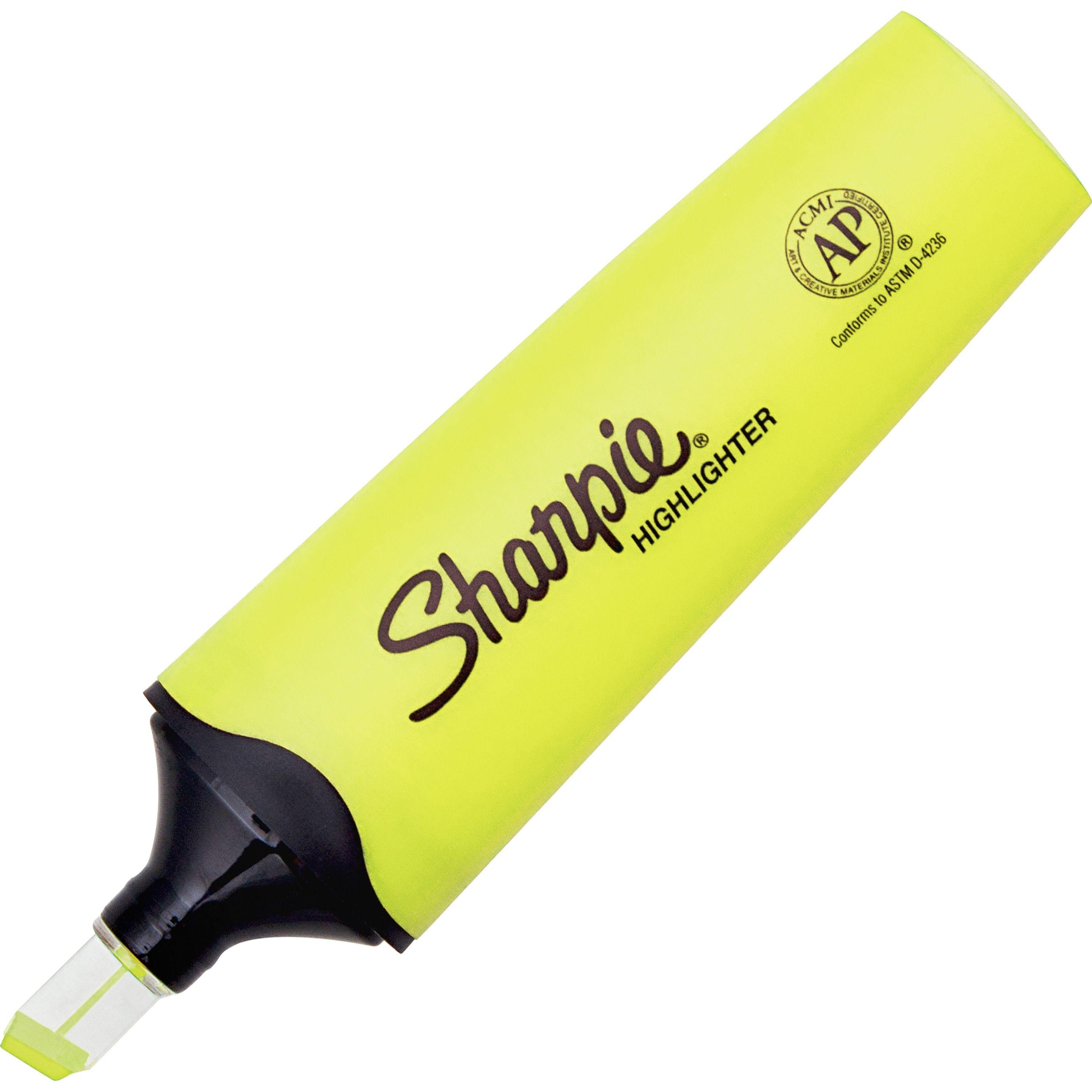 Highliter Yellow Logo - Sharpie Clear View Highlighter - Chisel Marker Point Style ...