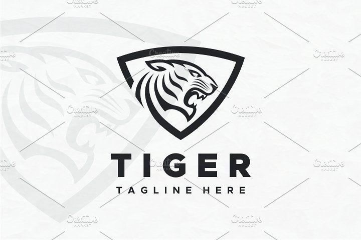 Tiger Logo - Tiger Shield Logo Logo Templates Creative Market