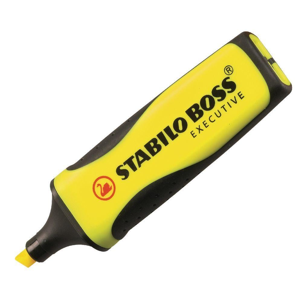 Highliter Yellow Logo - STABILO BOSS® Executive Highlighter, Chisel Tip, 2 mm - 5 mm ...