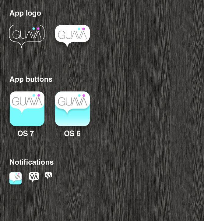 I OS7 App Store Logo - guava app | smartphone app + logo design | CHERRYCUBE DESIGN STUDIOS