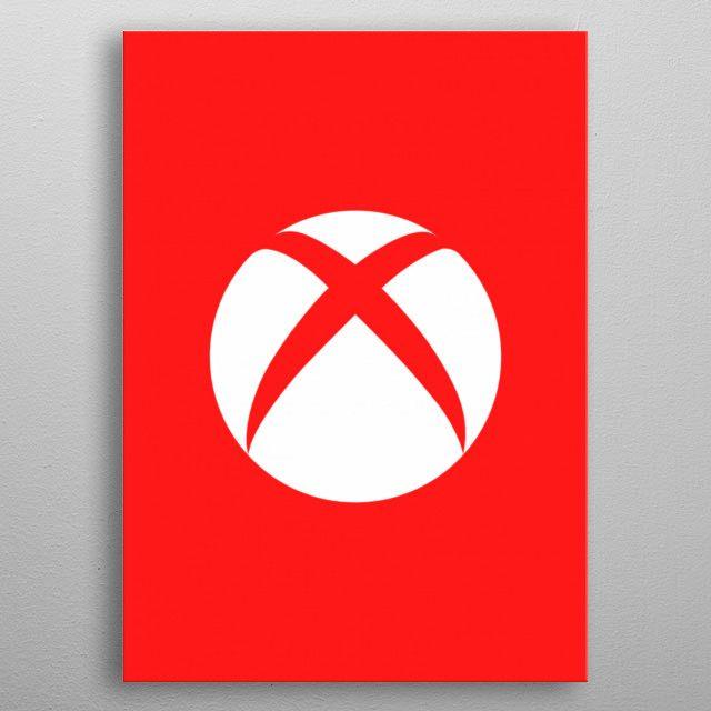 Red Xbox Logo - xbox logo by septian wijaya | metal posters - Displate
