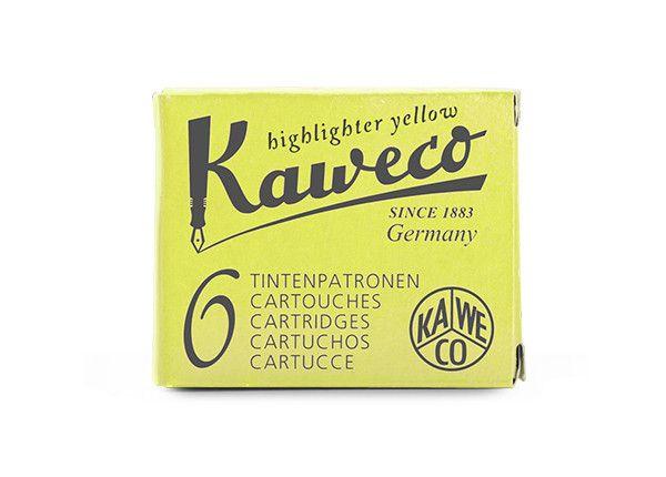 Highliter Yellow Logo - Kaweco ink cartridges highlighter yellow