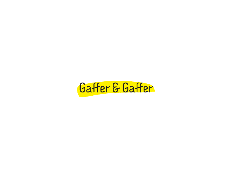 Highliter Yellow Logo - Gaffer & Gaffer Logo Drafts by Aleksey Busygin | Dribbble | Dribbble