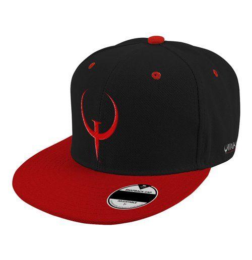 Black and Red Cool L Logo - Buy QUAKE Champions Game Logo Snapback Baseball Cap, Black Red