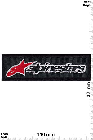 Black and Red Cool L Logo - Alpinestars Patch Red Black Cool Brands Streetwear Patch Vintage