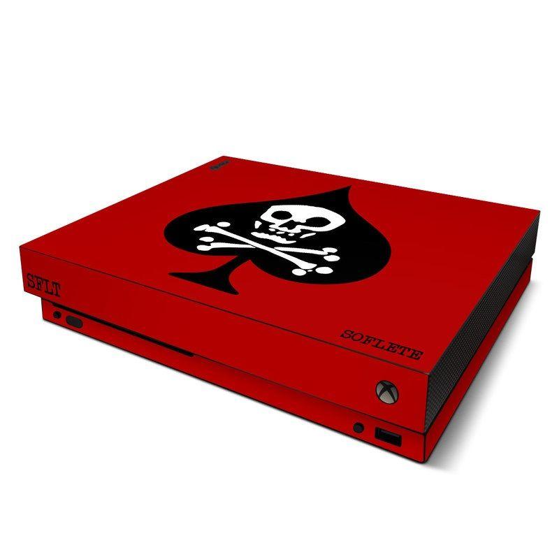 Red Xbox Logo - SOFLETE Red Logo Xbox One X Skin