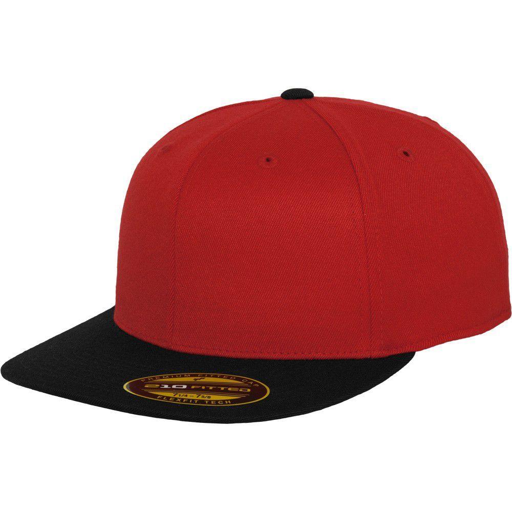 Black and Red Cool L Logo - Buy Flexfit Premium 210 Fitted Cap - red / black - L/XL - Incl. shipping