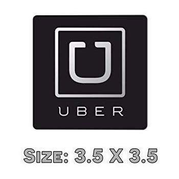 Uber Car Logo - Flexible magnets UBER CAR MAGNETS 3.5 x 3.5 inches Black