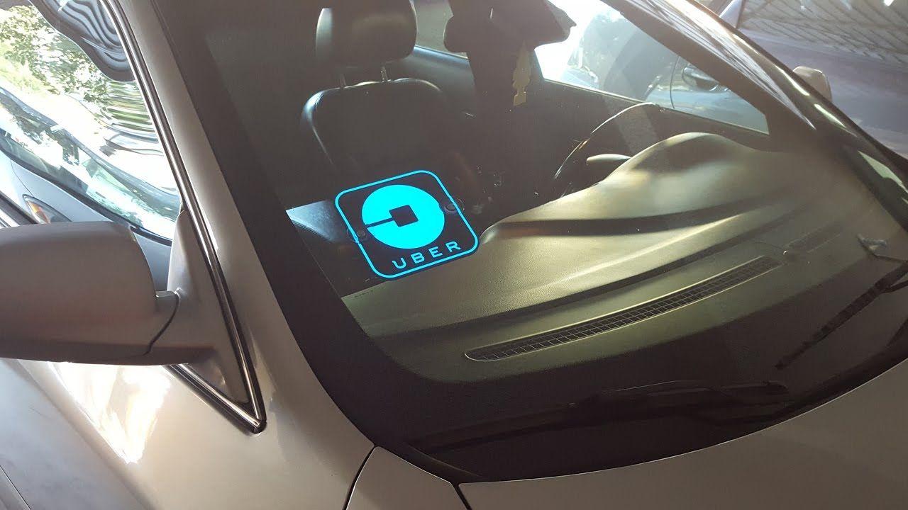 Uber Car Logo - New 2017 Design Uber Glowing Logo Sign - YouTube