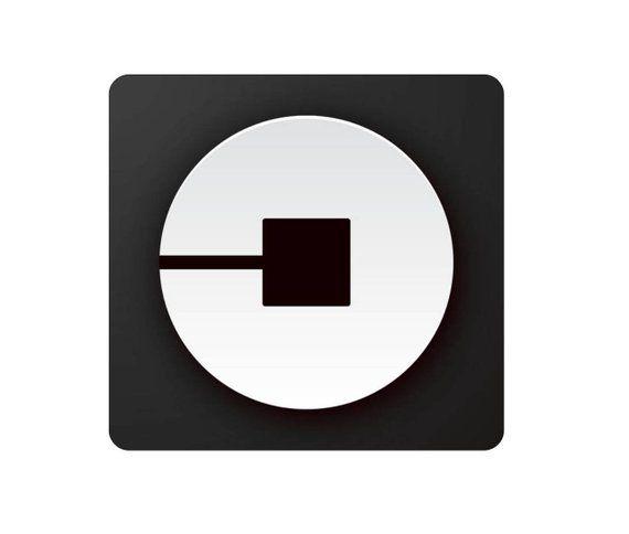 Uber Car Logo - Uber Logo Magnet Set of 2 5 x 5 Uber new | Etsy