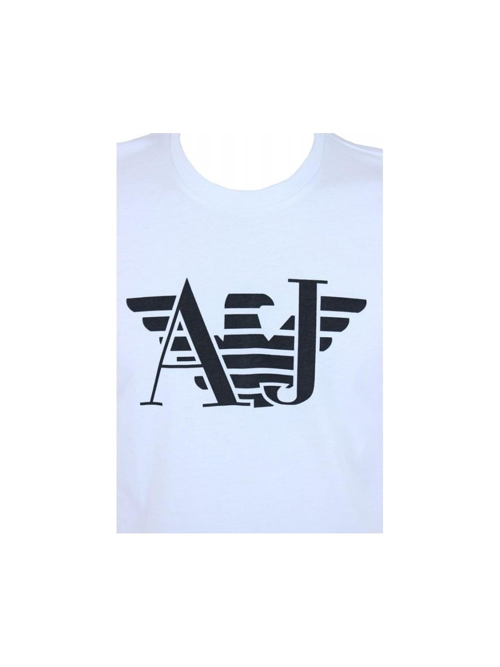Casual Clothing Logo - Armani Jeans Oversized AJ Logo T.Shirt in White - Northern Threads