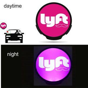 Uber Car Logo - Lyft Led Light Sign Bright Glowing Car Logo Wireless UBER LYFT Signs