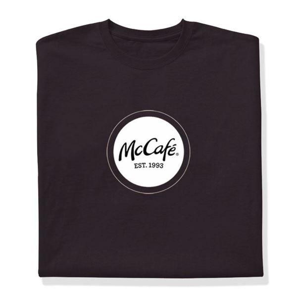 McCafe Logo - McCafe Black T-Shirt - Smilemakers | McDonald's approved vendor for ...
