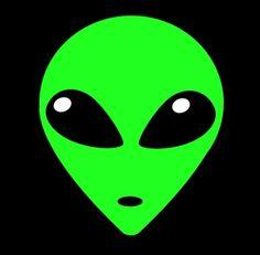 Green Alien Logo - Picture of Green Alien Head Logo