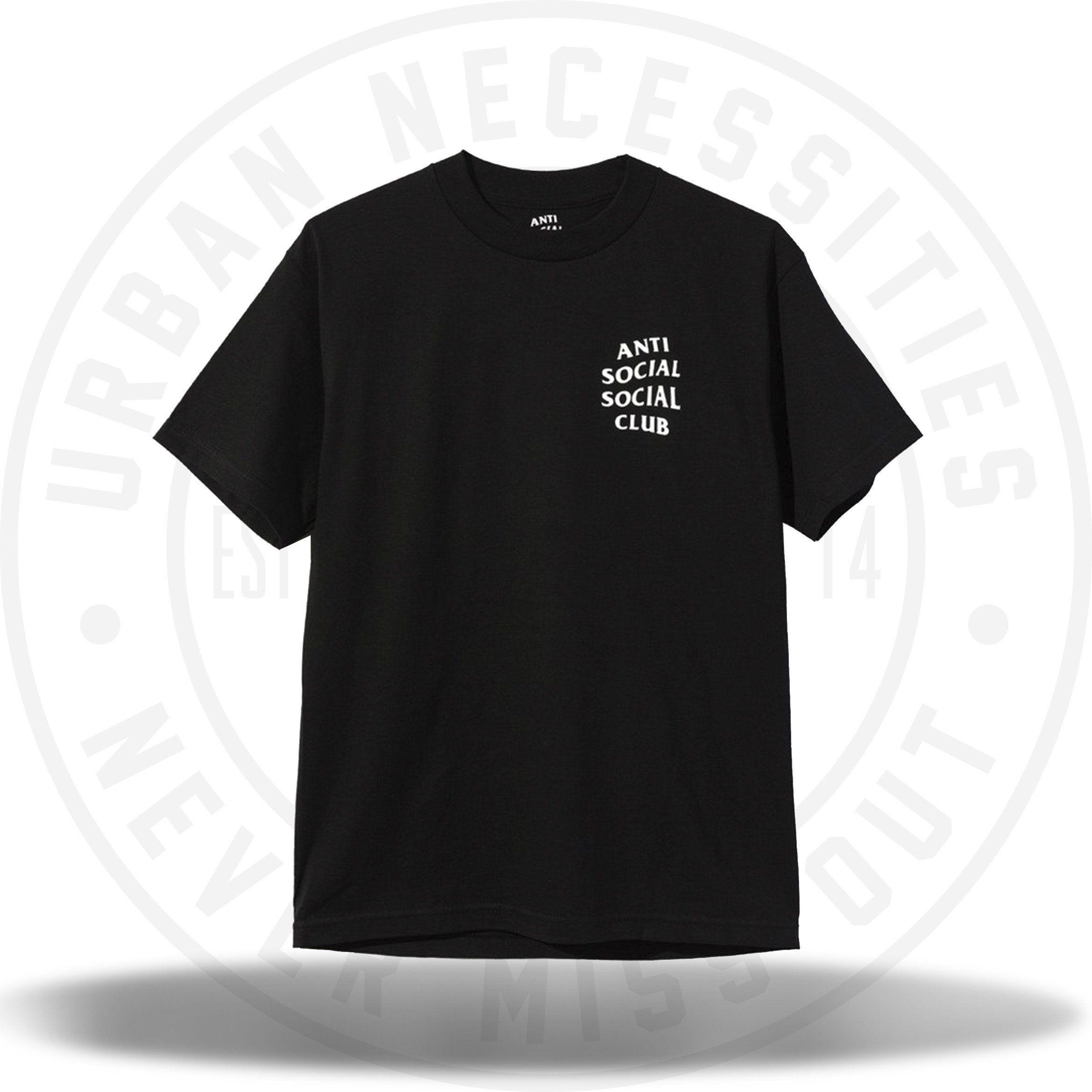 Urban Necessities Logo - Anti Social Social Club Logo Tee Two Black – Urban Necessities